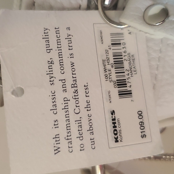 White Leather Purse - Picture 4 of 6